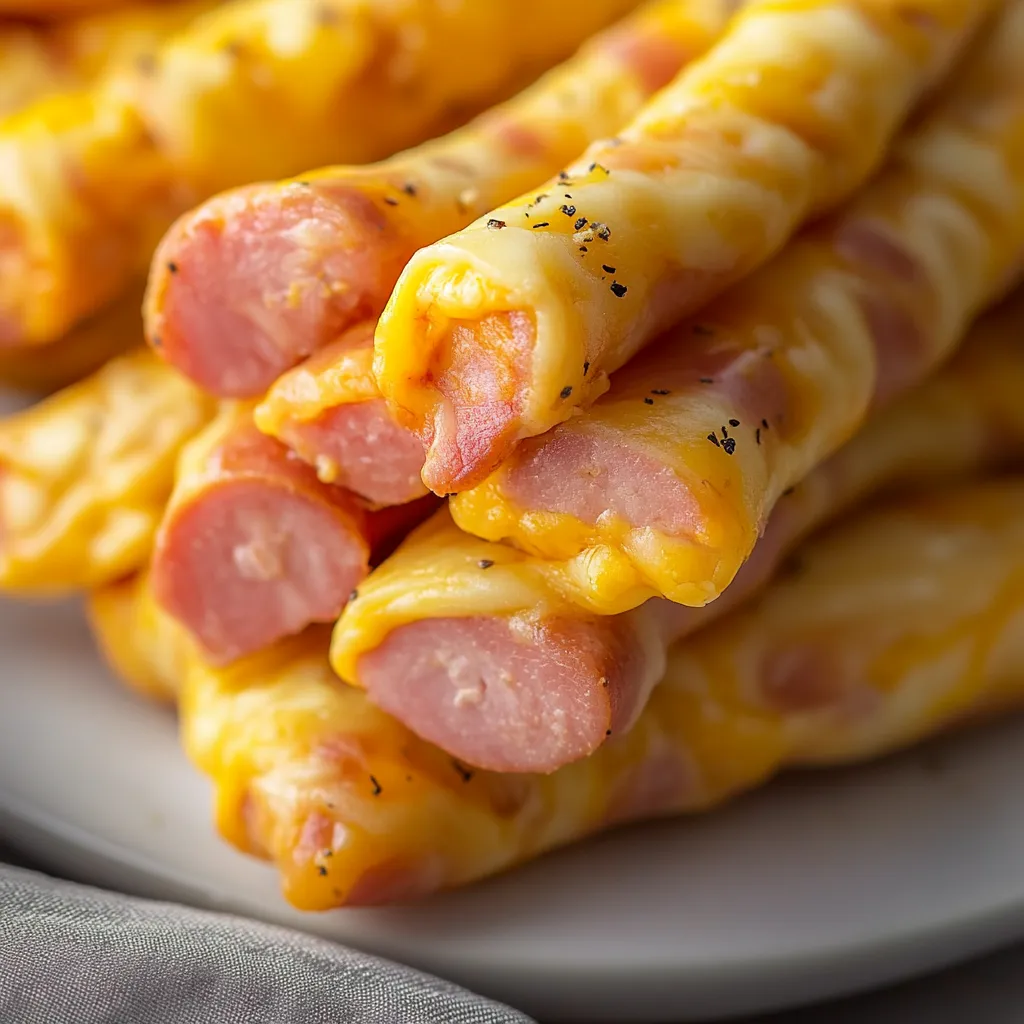 Crispy ham and cheese bites—ideal for grab-and-go snacking.