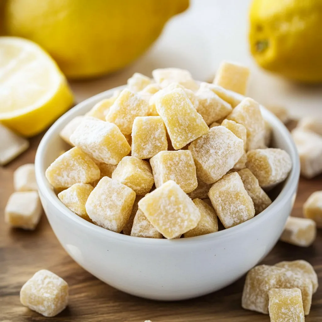 Zesty lemon puppy chow, a sweet and tangy snack perfect for sharing.