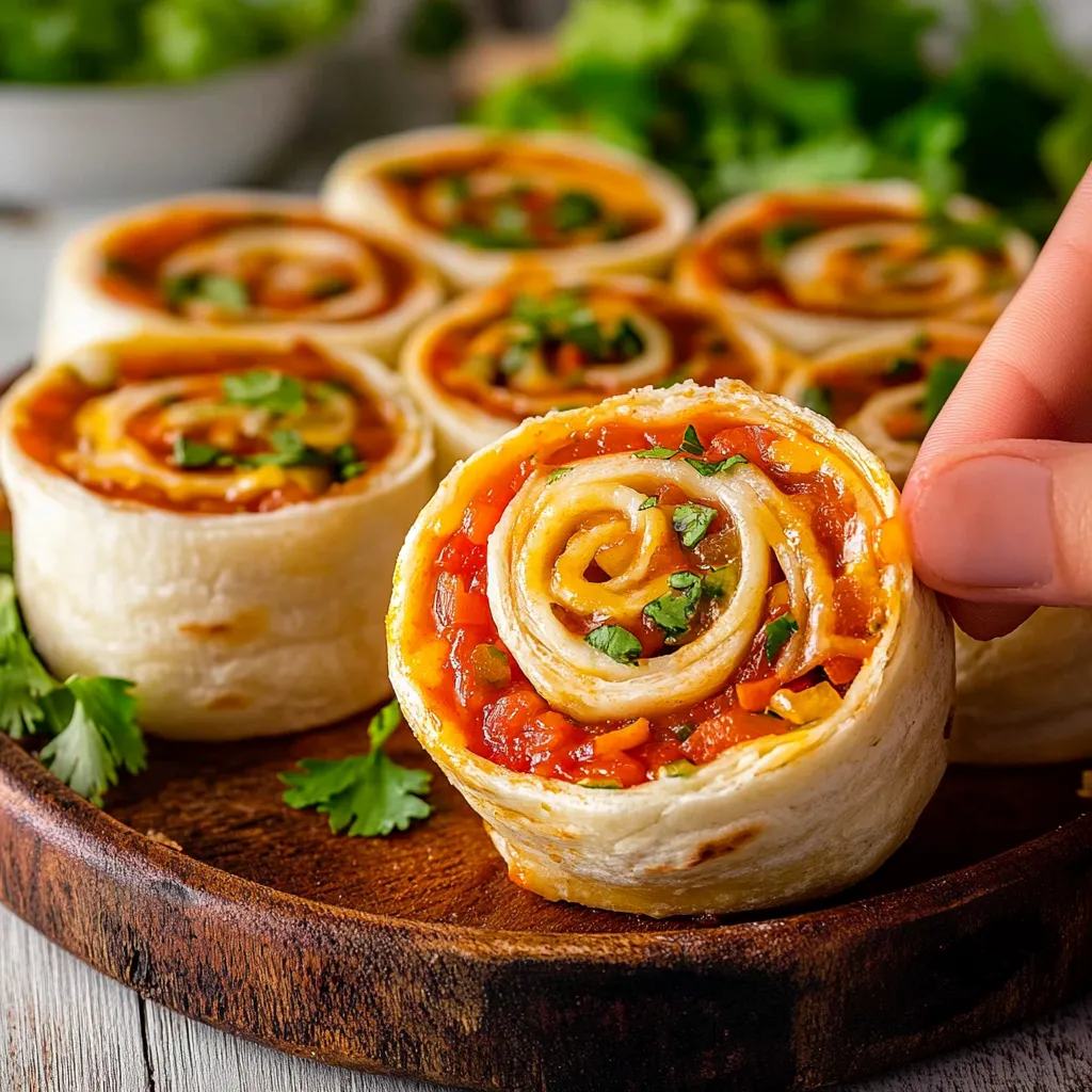 Zesty and cheesy tortilla pinwheels perfect for parties.