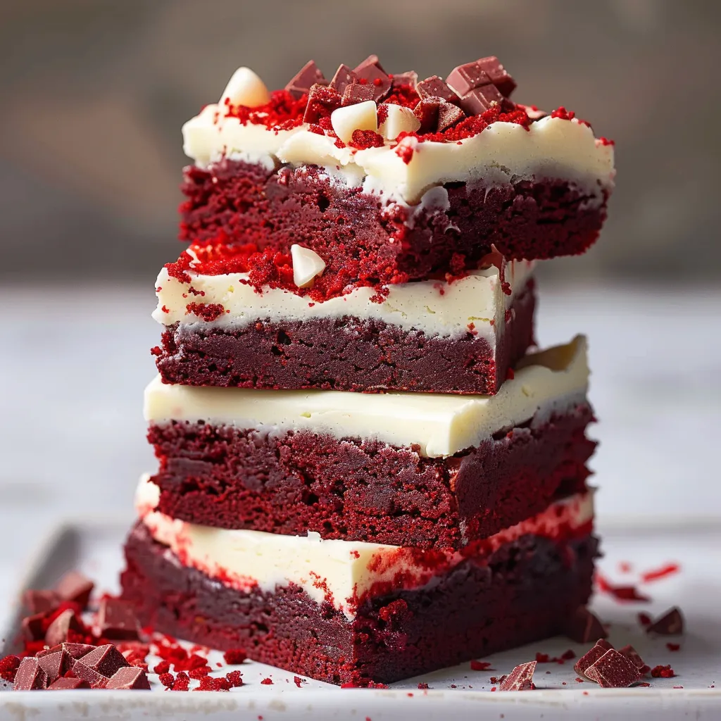 Bright and fudgy brownies with rich chocolate taste.