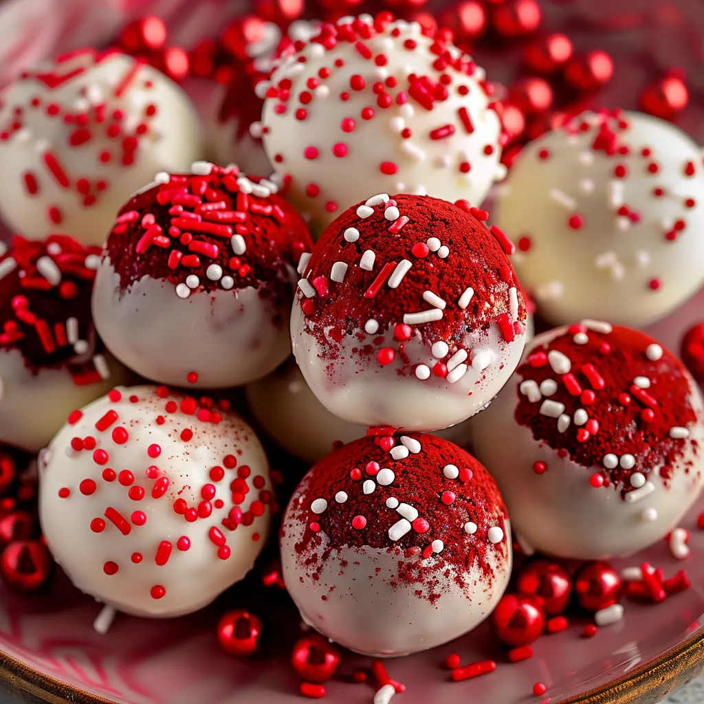 Easy Red Velvet Cake Balls