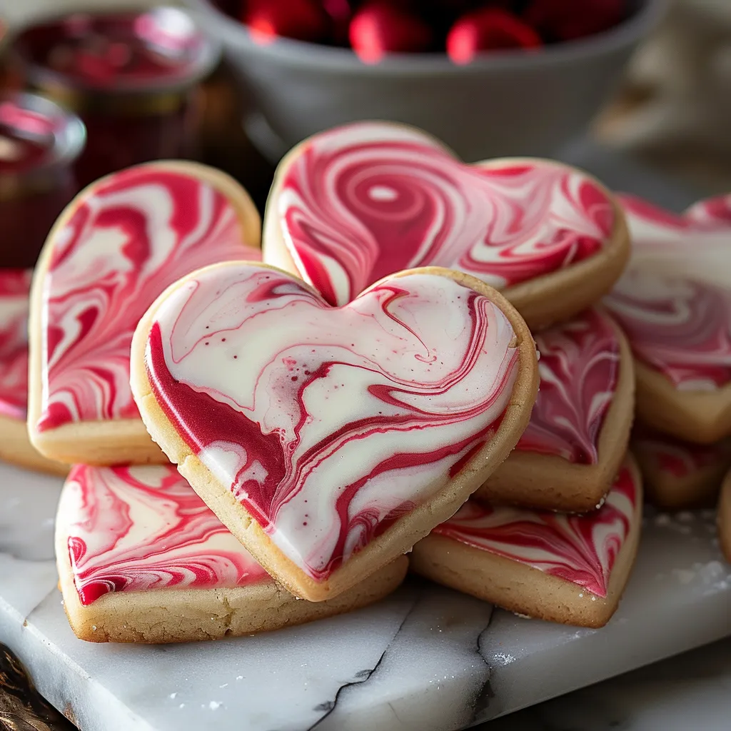 best Marbled Valentine Sugar Cookies