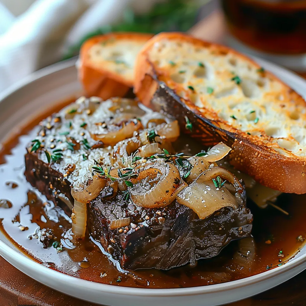 Short Ribs Braised with Onion