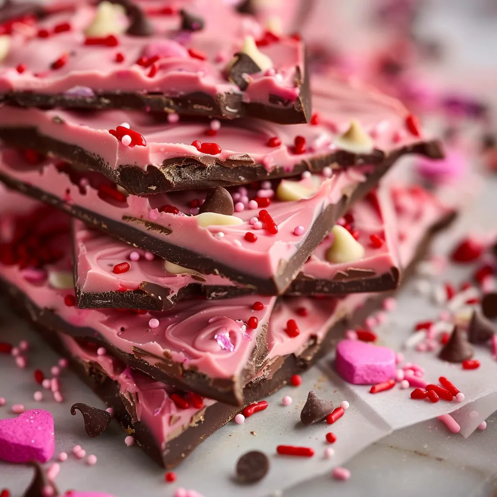 Swirled Chocolate Bark with Sprinkles