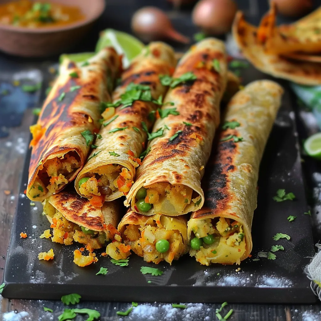 Simple plant-based taquitos, perfect for quick meals or party snacks.