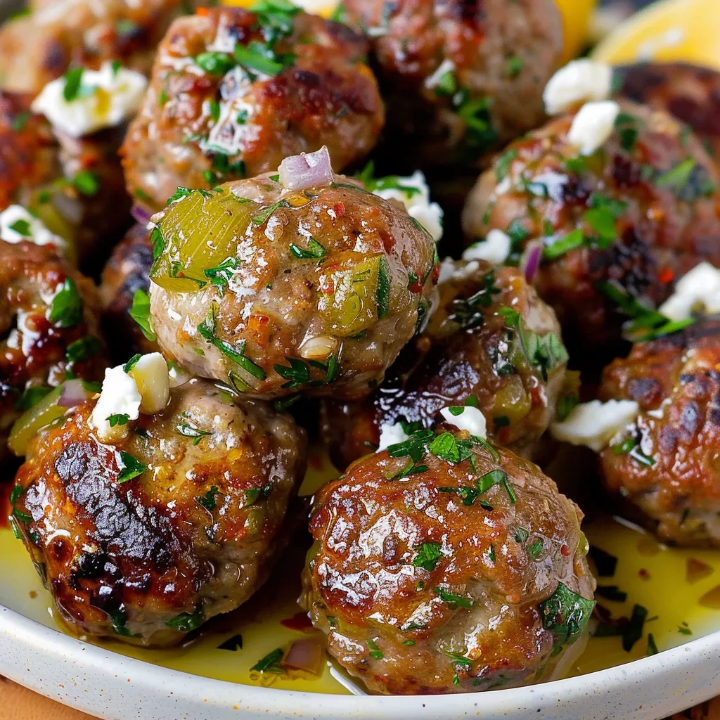 Easy Greek Lamb Meatballs