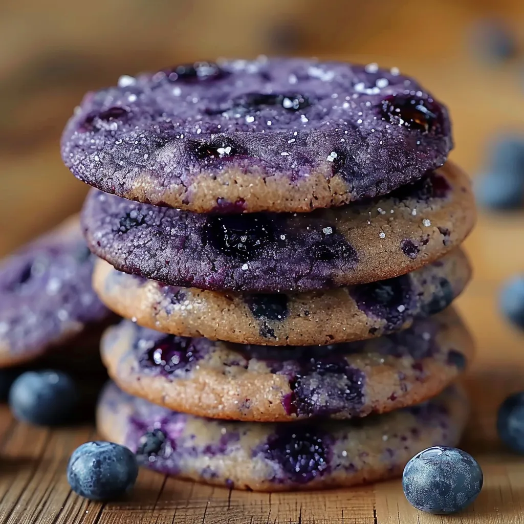 Mouth-watering blueberry cookies with perfect texture and fruity bursts.