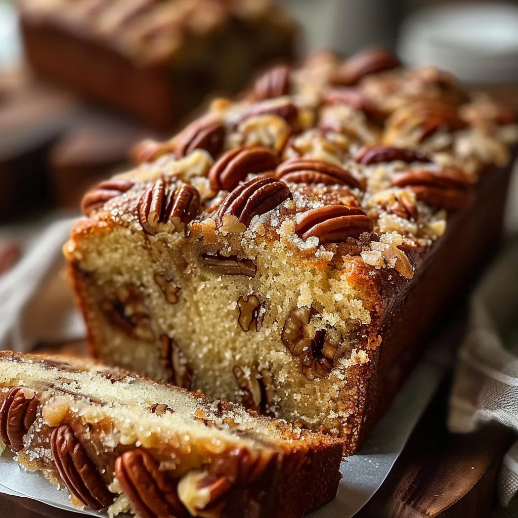 Delicious Alabama pecan bread, a moist and nutty treat for any time of day.
