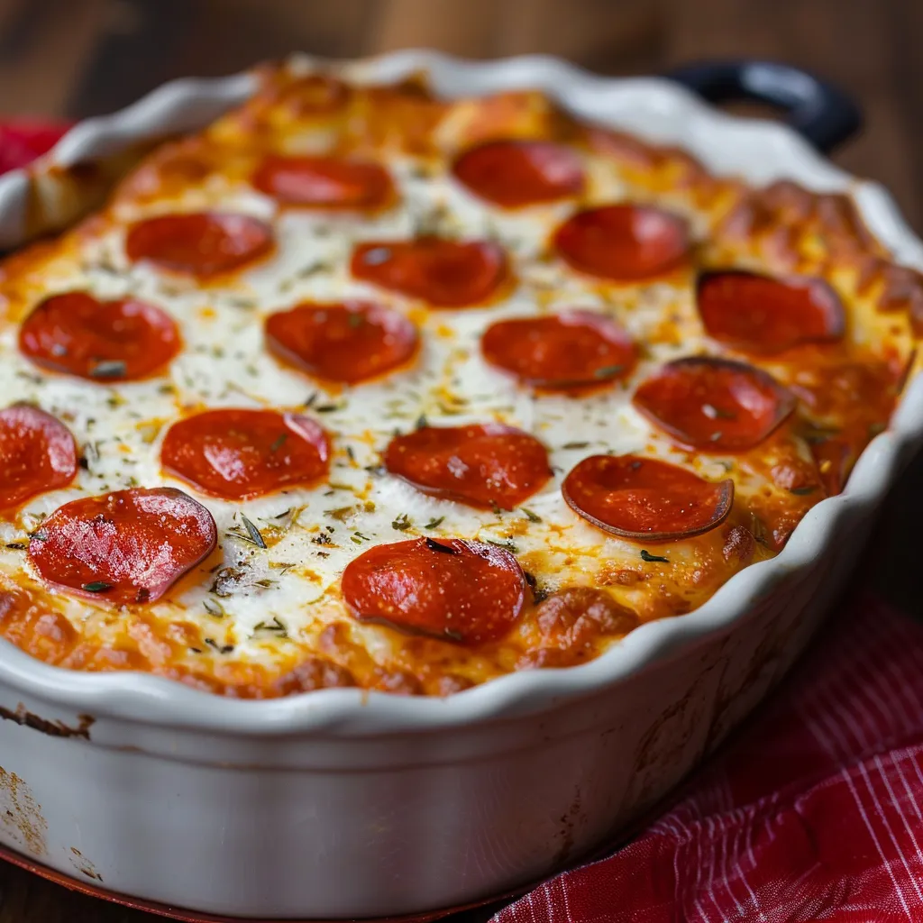 A white bowl filled with pepperoni and cheese.