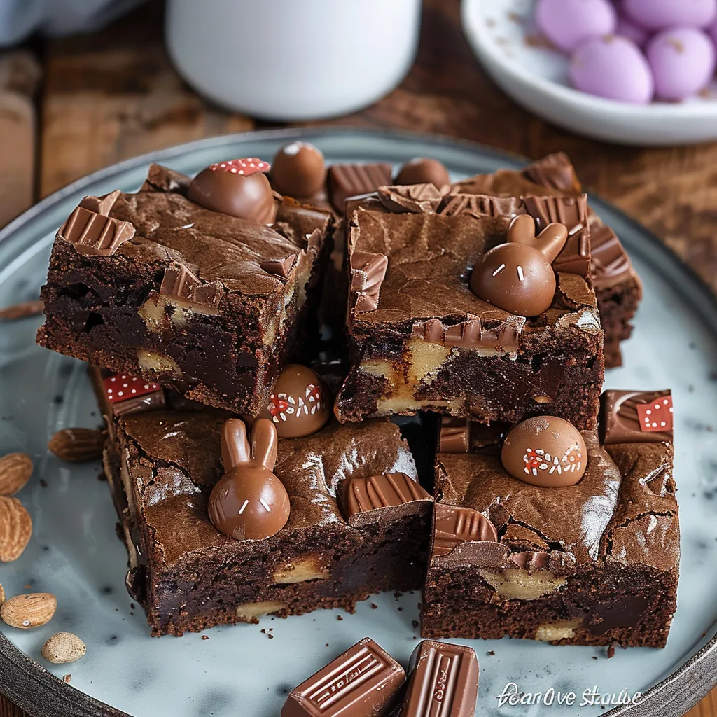 A plate of chocolate cake with chocolate chips and marshmallows on top.