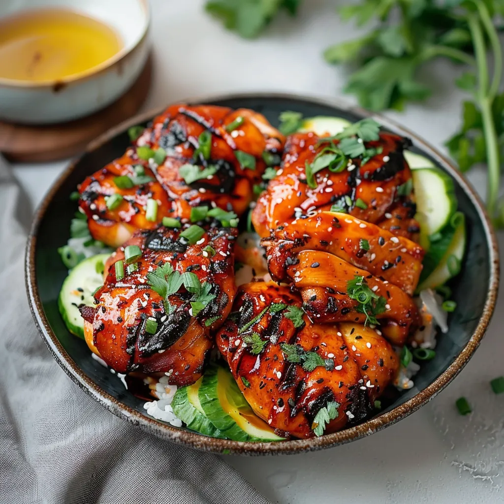 A bowl of food with a variety of ingredients, including meat, vegetables, and sauce.