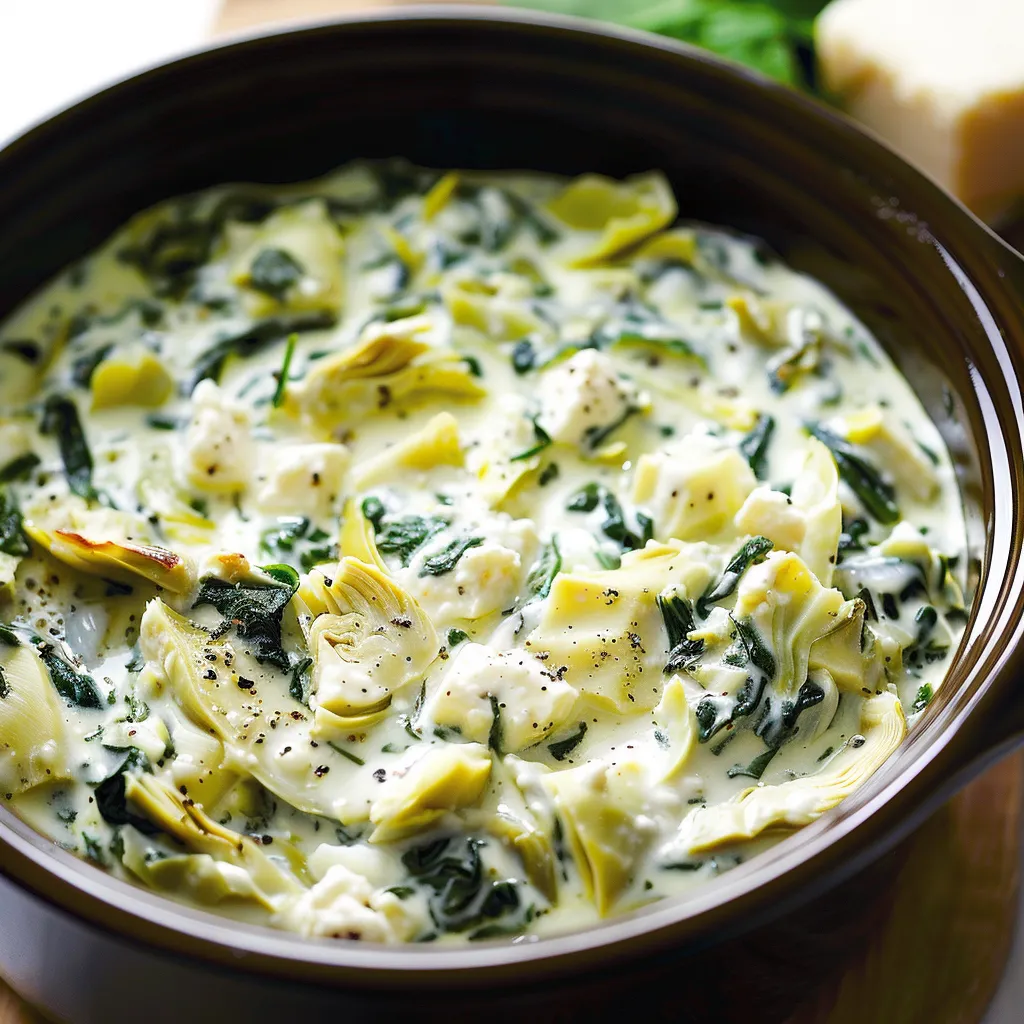 A bowl of soup with greens and cheese.