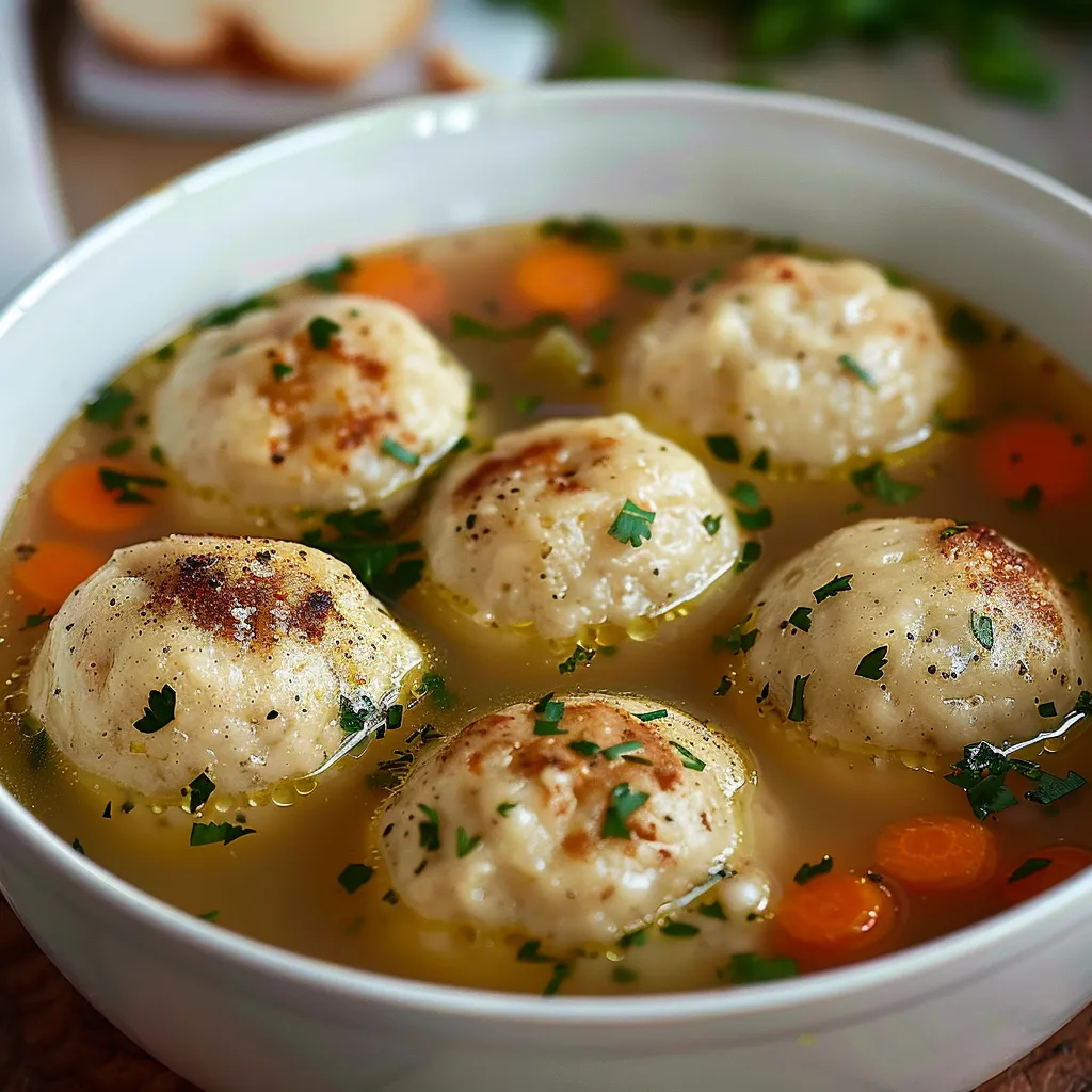 A bowl of soup with meatballs and carrots.