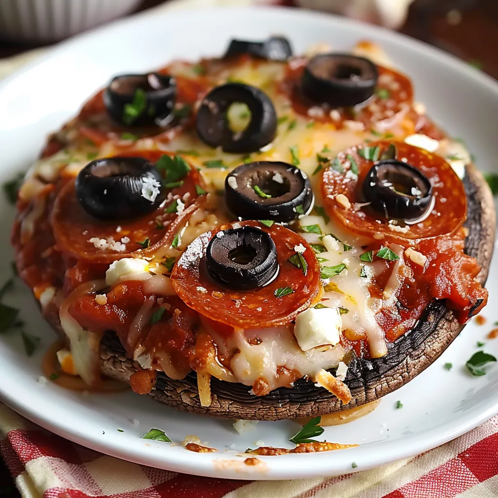 A pizza with olives and cheese on a white plate.