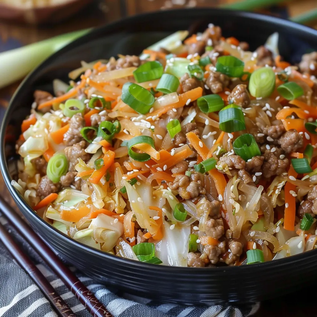A bowl of meat and vegetables.