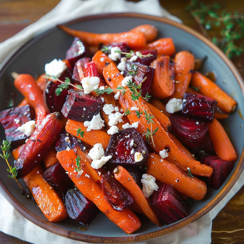 A bowl of vegetables including carrots, beets, and radishes.