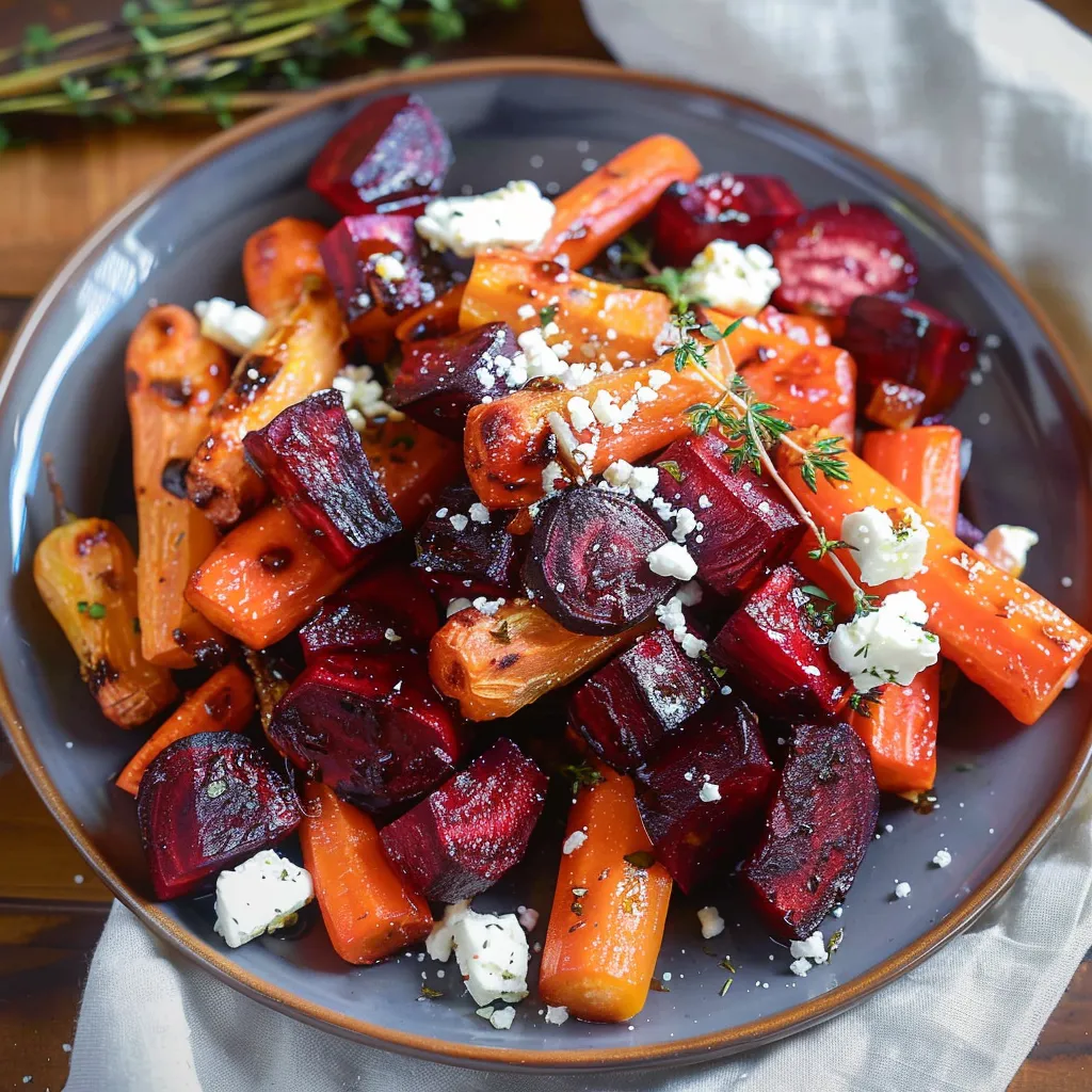 A plate of food with feta cheese and carrots.