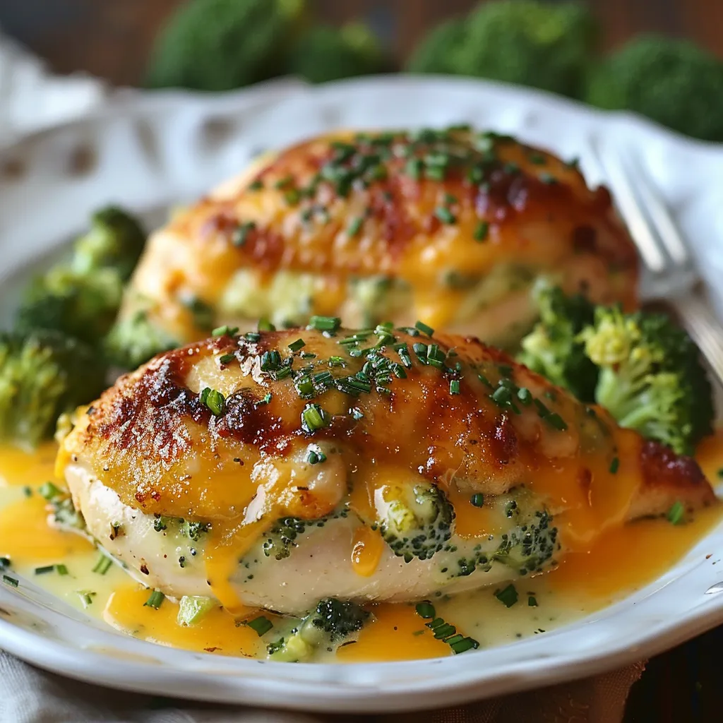 A plate of food with chicken and broccoli.