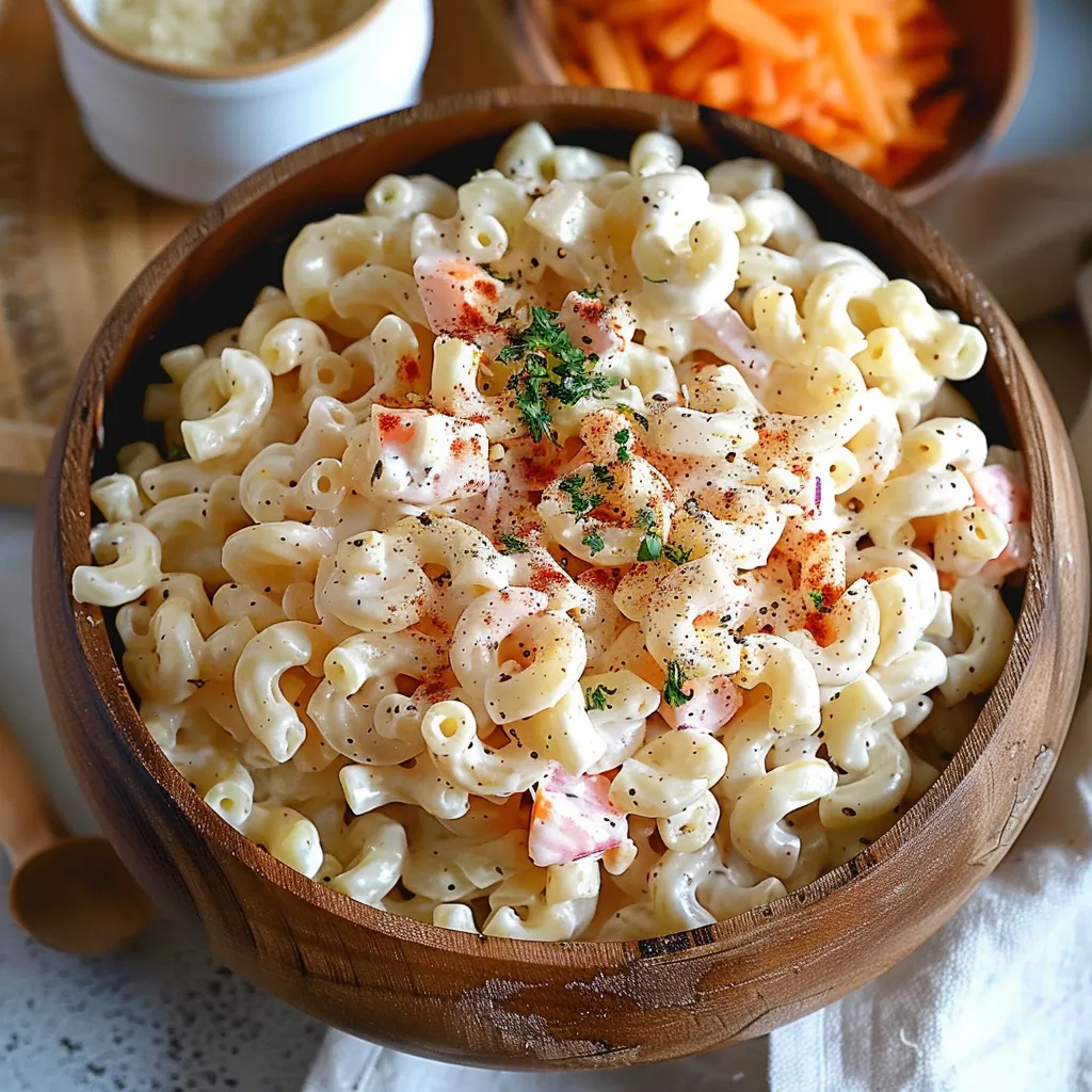 A bowl of macaroni and cheese with carrots.