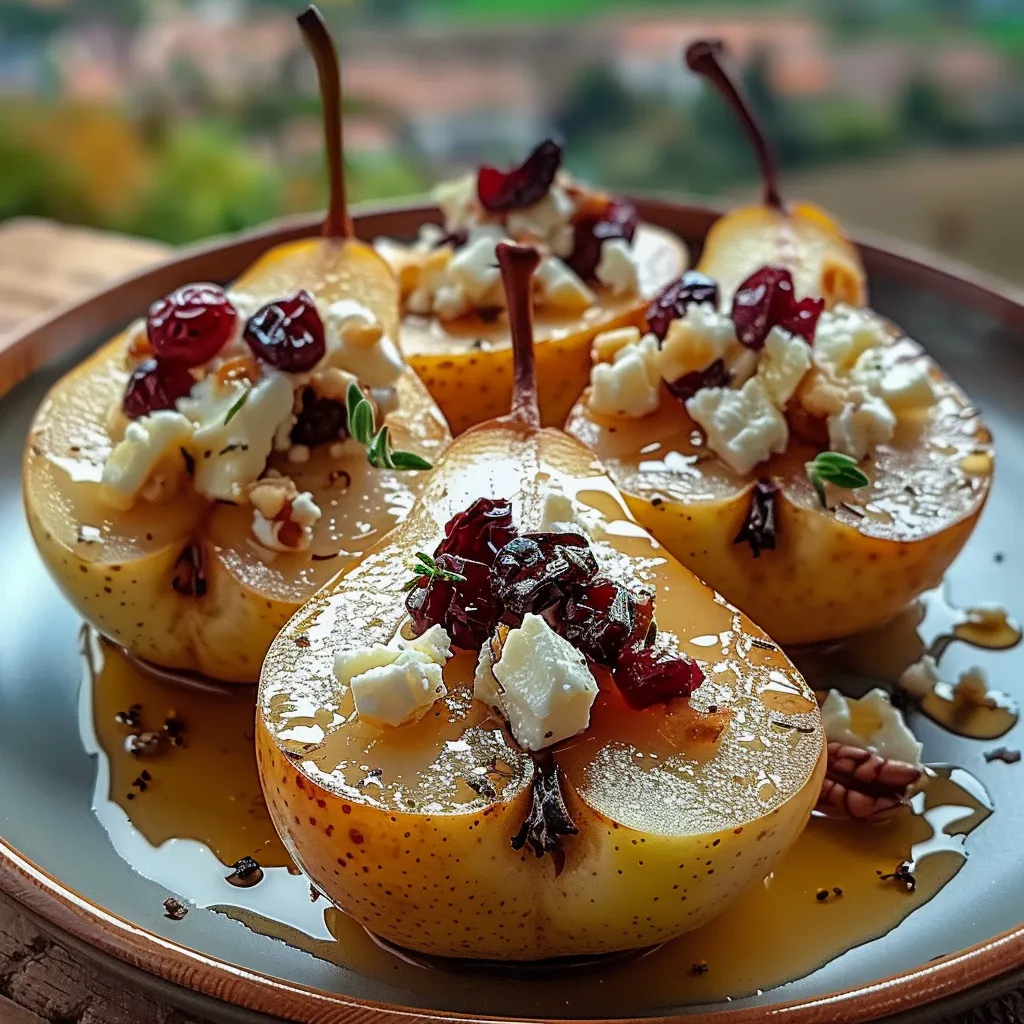 A plate of fruit with cheese on top.
