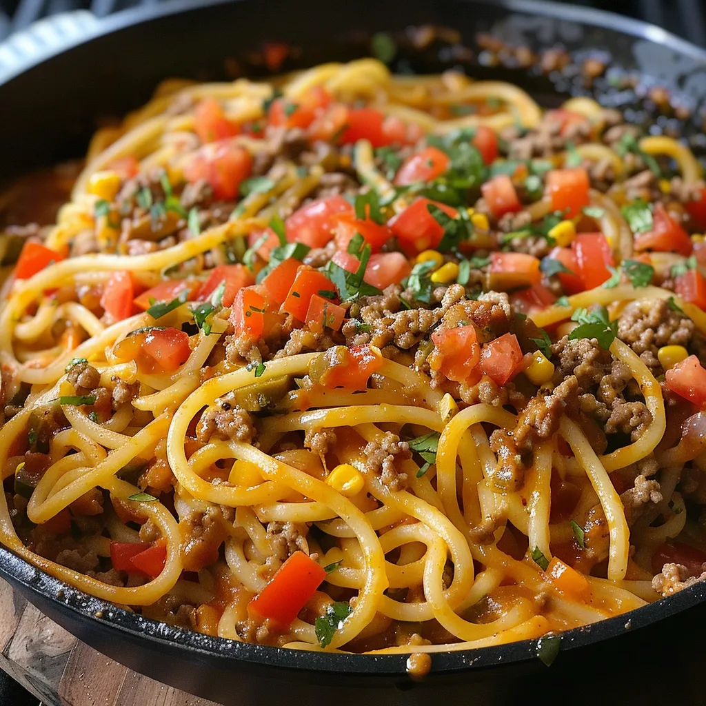 A bowl of spaghetti with meat sauce.