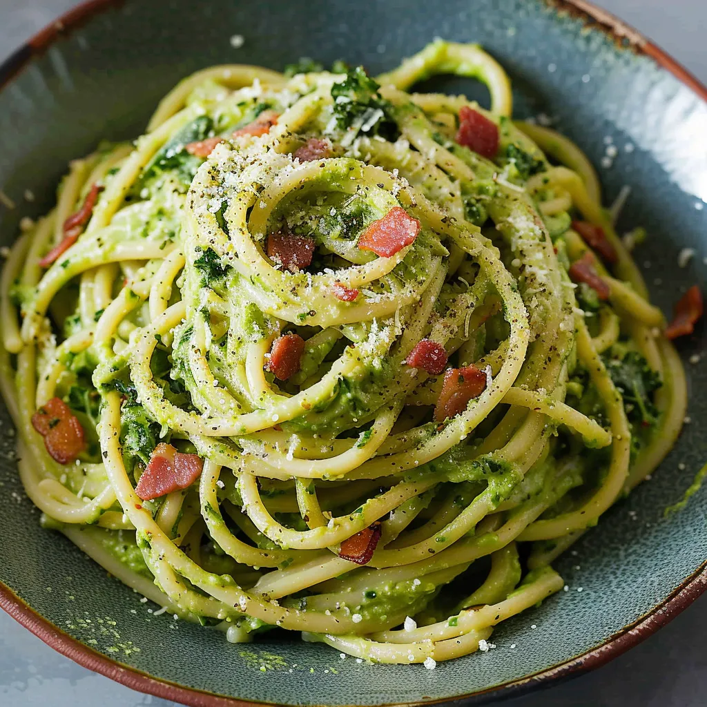 A bowl of pasta with meat and vegetables.
