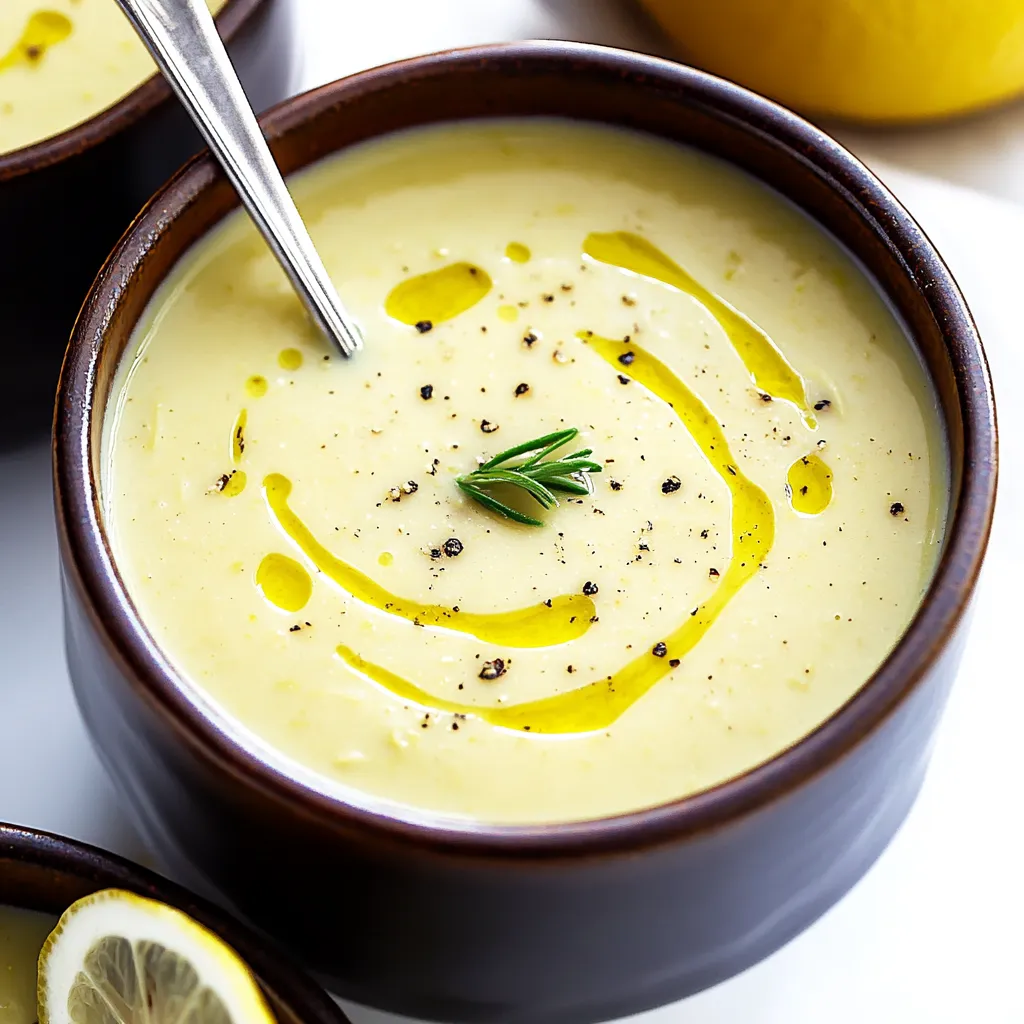 Velvety lemon artichoke soup topped with fresh herbs, delivering a zesty and soothing flavor with each taste.