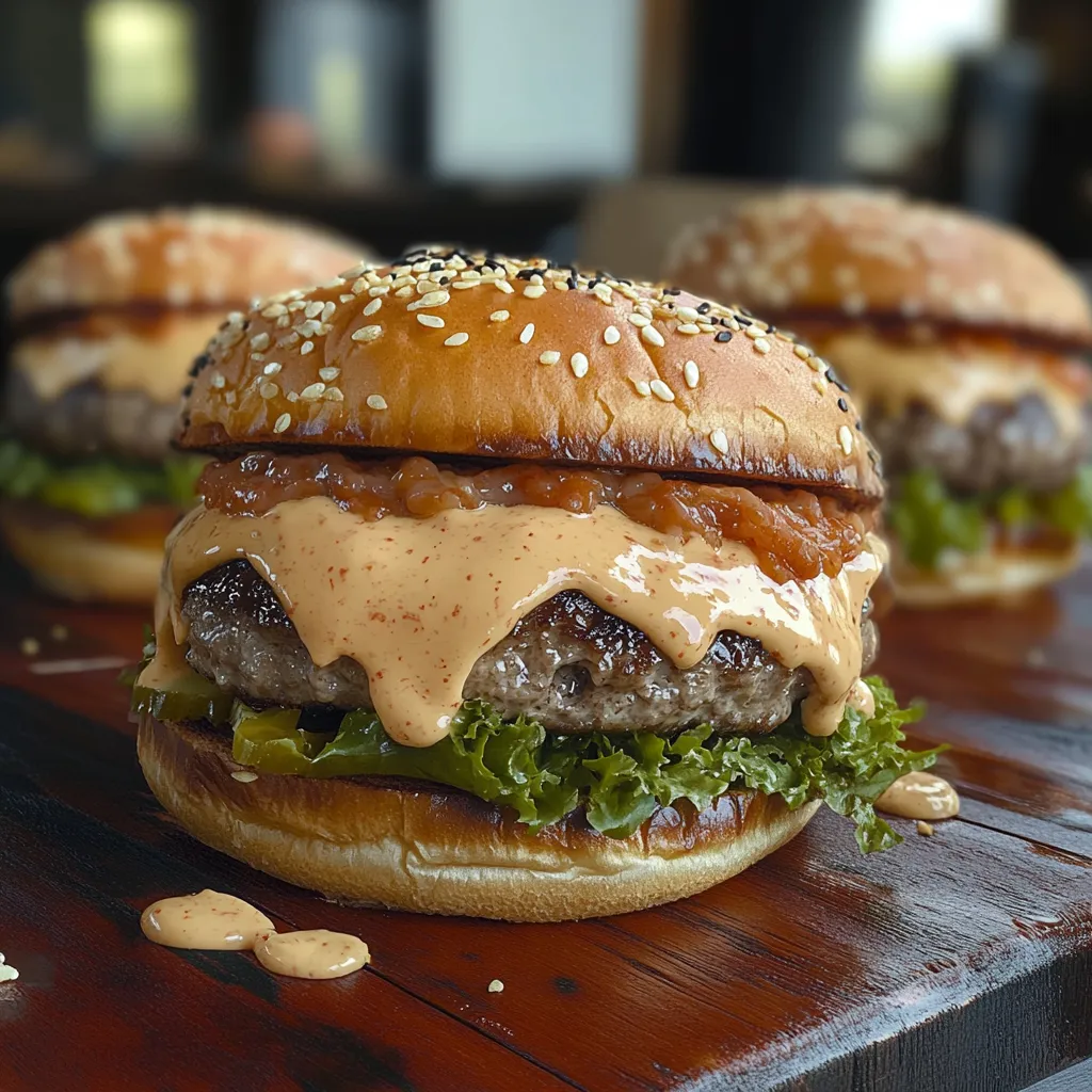 Crunchy smash burgers topped with rich smoky baconnaise, a burger fanatic's dream.