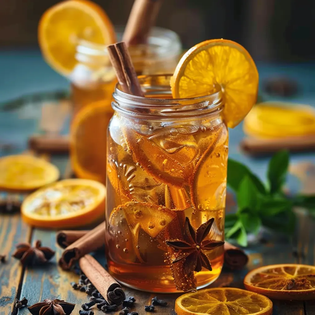 Chilled Orange Cinnamon Tea