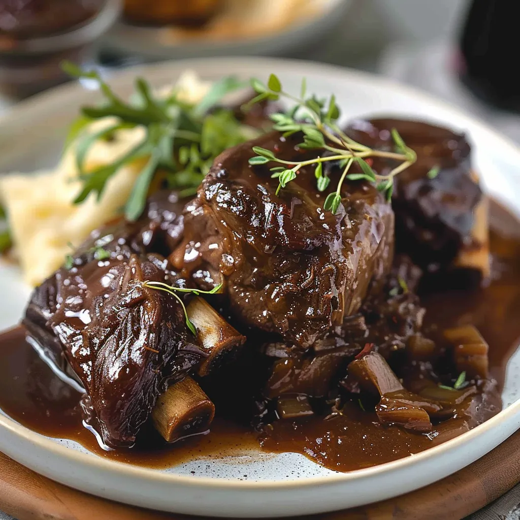 Rich and Tender Beef Short Ribs in Red Wine Sauce