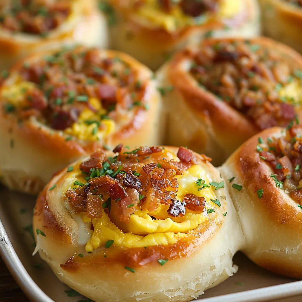 Homemade morning rolls packed with savory goodness for a perfect breakfast.