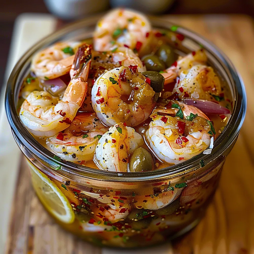 Tangy and flavorful pickled shrimp, a Southern classic appetizer.