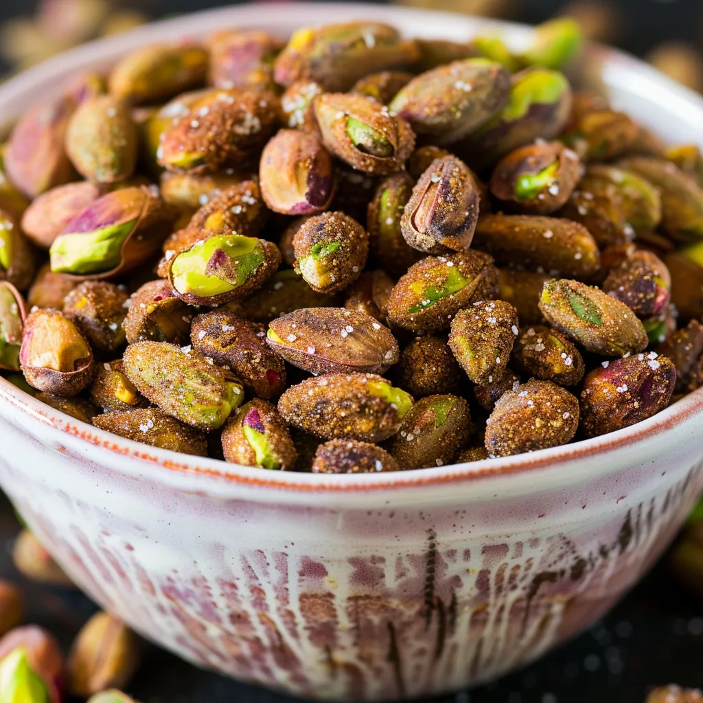A bowl of almonds is displayed on a table.