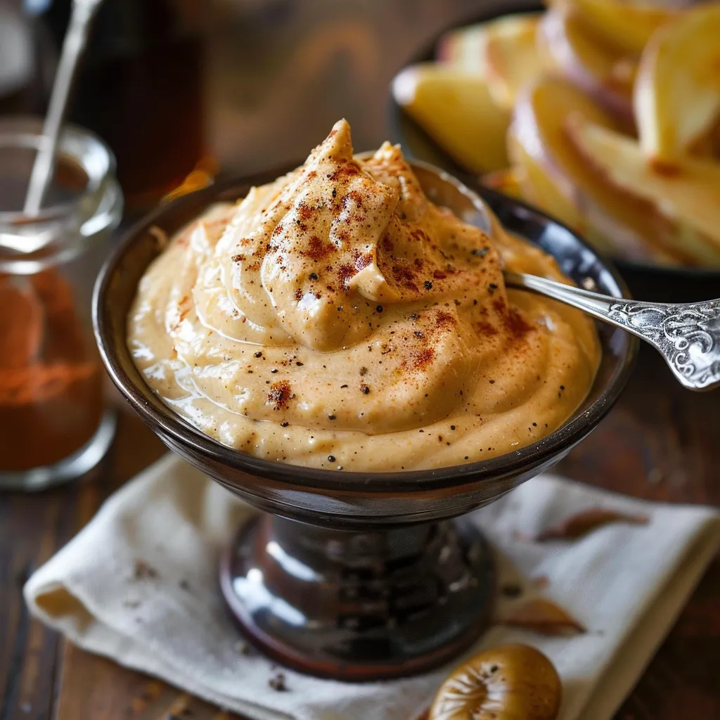 A bowl of food with a spoon in it.