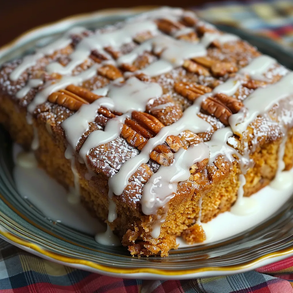 A slice of cake with white icing and nuts on top.