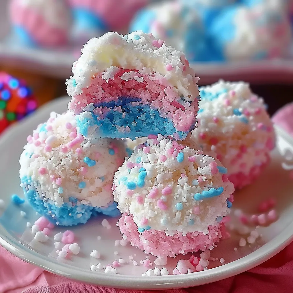 A plate with a variety of colorful cakes on it.