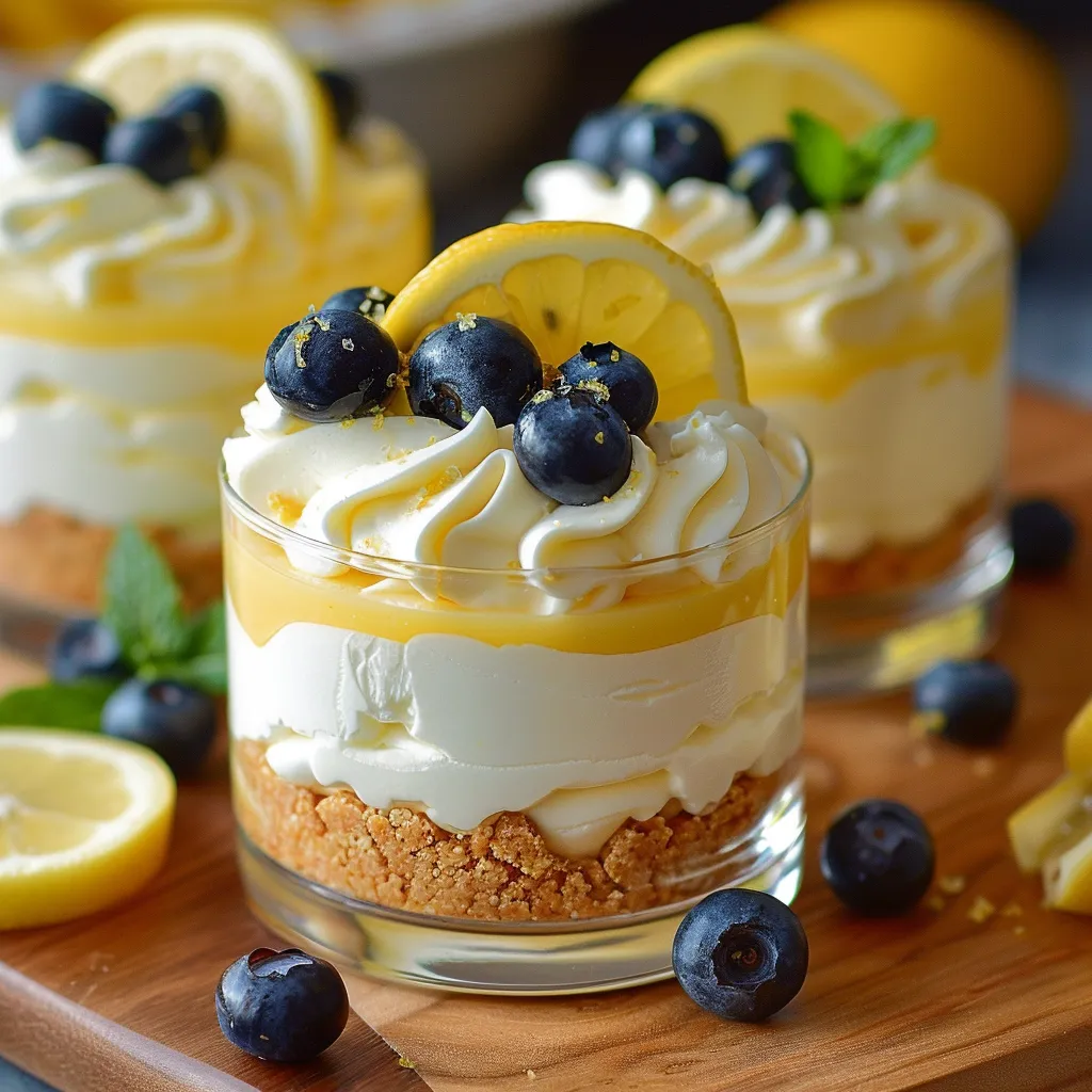A dessert with a blueberry on top of a yellow lemon.