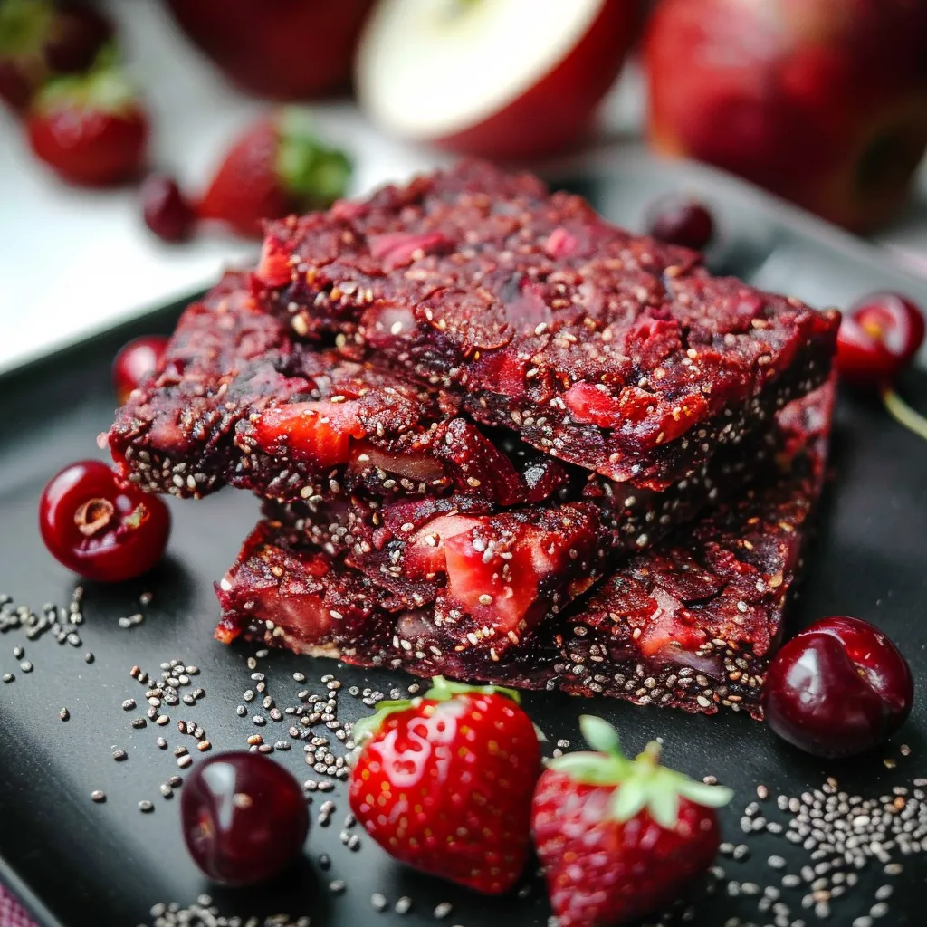 A dish filled with fresh cherries, apples, and strawberries.