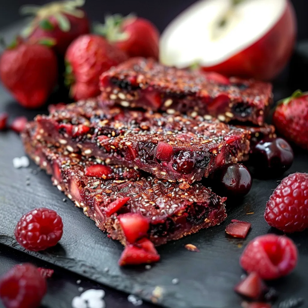 A plate of food with a slice of cake and a strawberry.