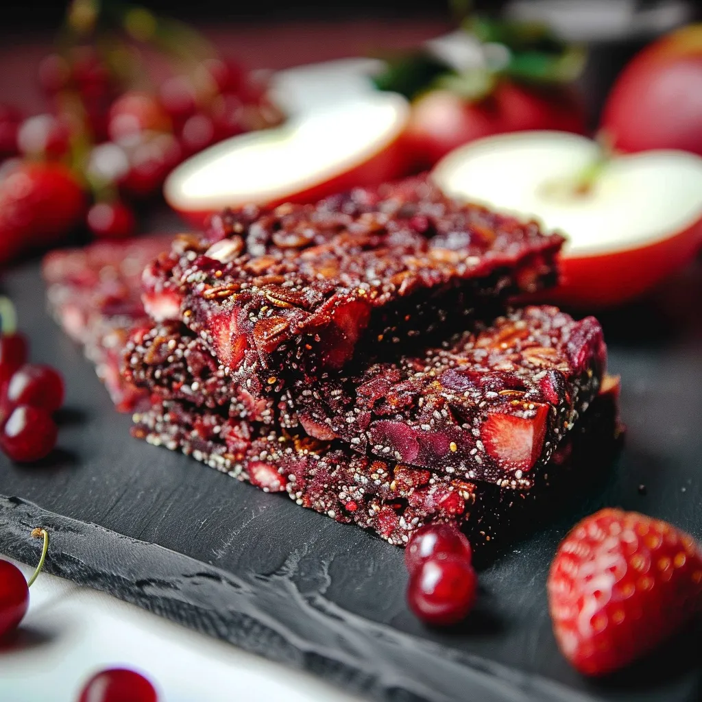 A slice of cake with strawberries on top.