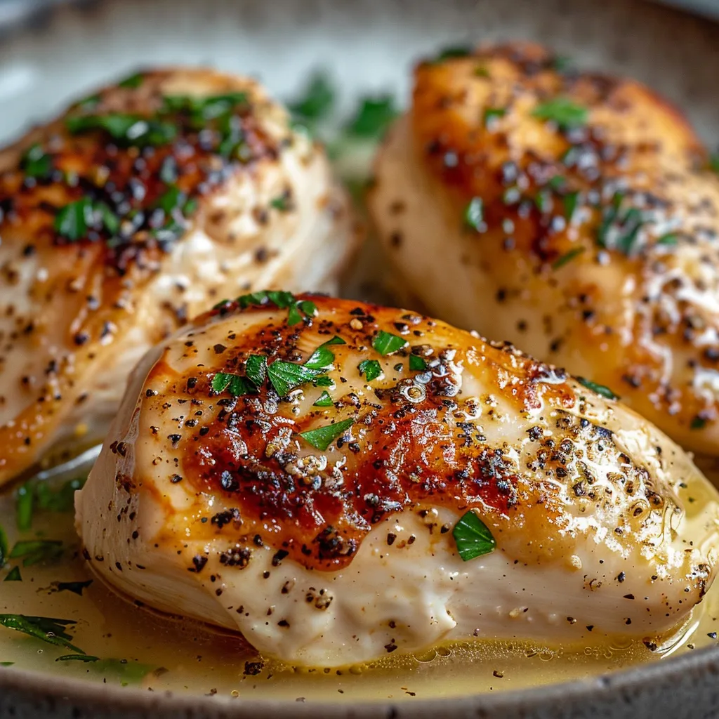 Chicken with herbs and spices.
