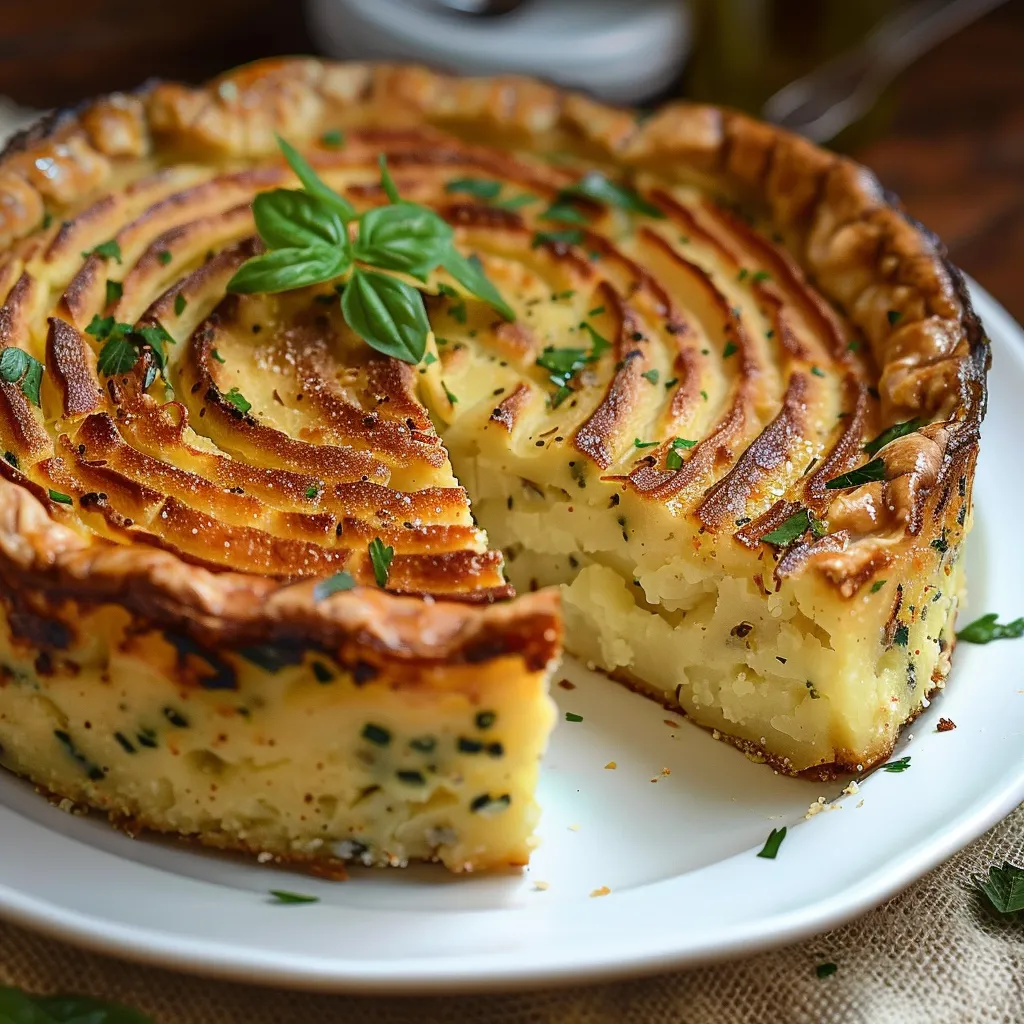 A slice of pie with a green topping.