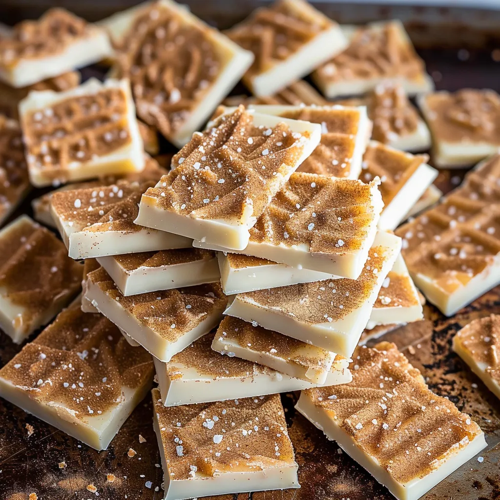 Cookies stacked and sprinkled with sugar.