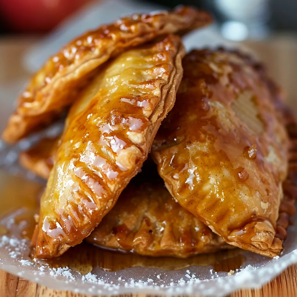 A plate piled with flaky, golden fried pastries.