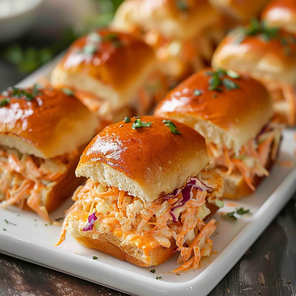 A plate of sandwiches with coleslaw.