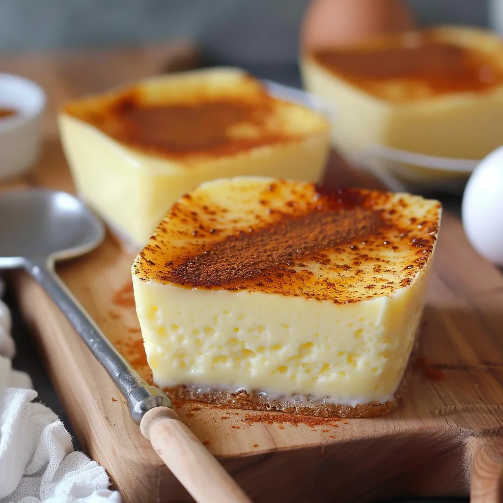 A slice of cake sitting on a wooden board.
