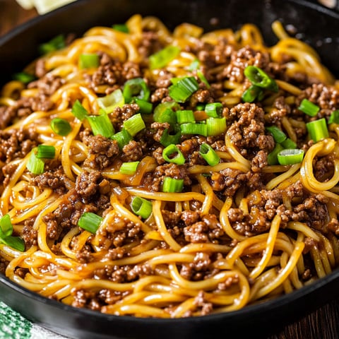 Delicious Mongolian noodles in a sweet tangy sauce, ready to eat and perfect for busy nights.